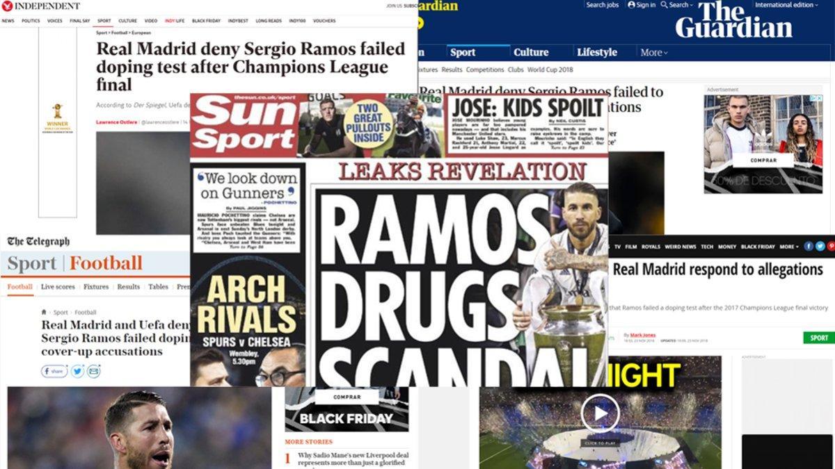 'The Sun' fue uno de los medios más contundentes al valorar el caso de Sergio Ramos