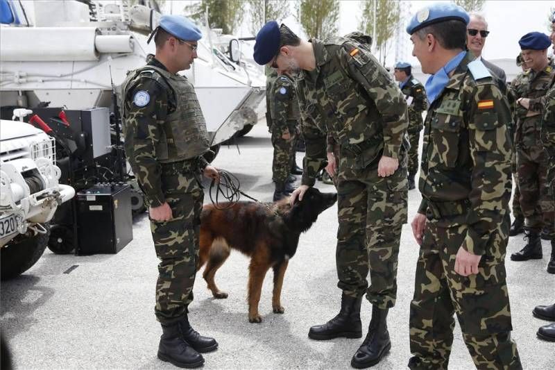 FOTOGALERÍA / Visita del Rey a la base de la Brigada de Cerro Muriano en Líbano