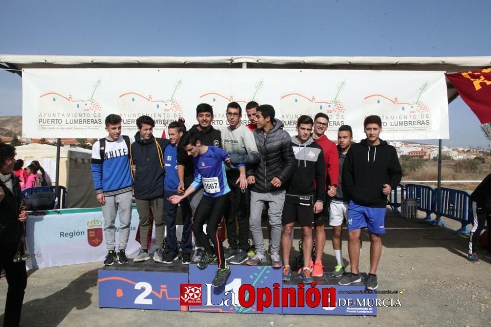 Final Regional de Cross Escolar: entrega de medallas