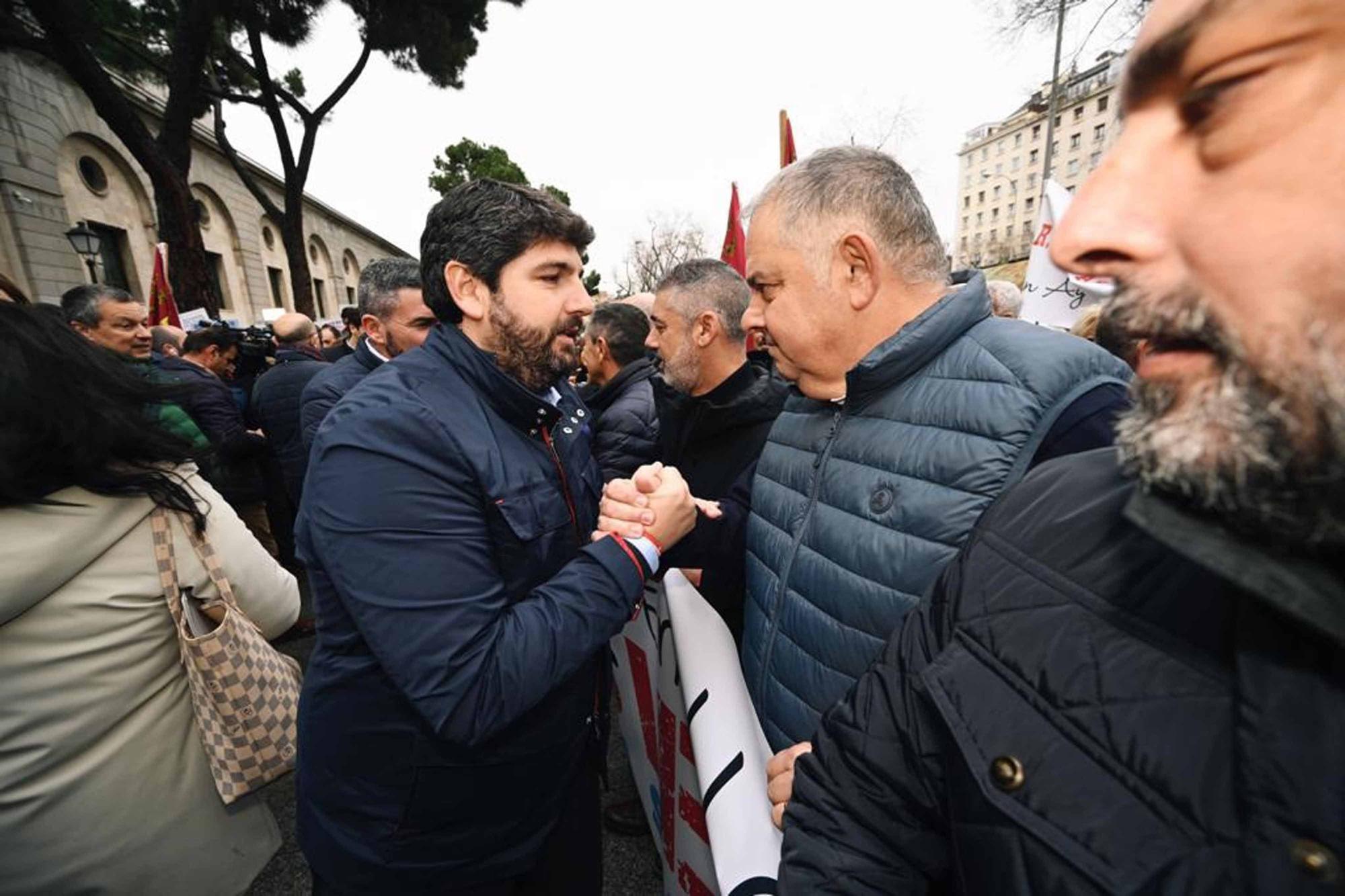 Manifestación en Madrid  exigir la retirada inmediata del recorte del Tajo-Segura