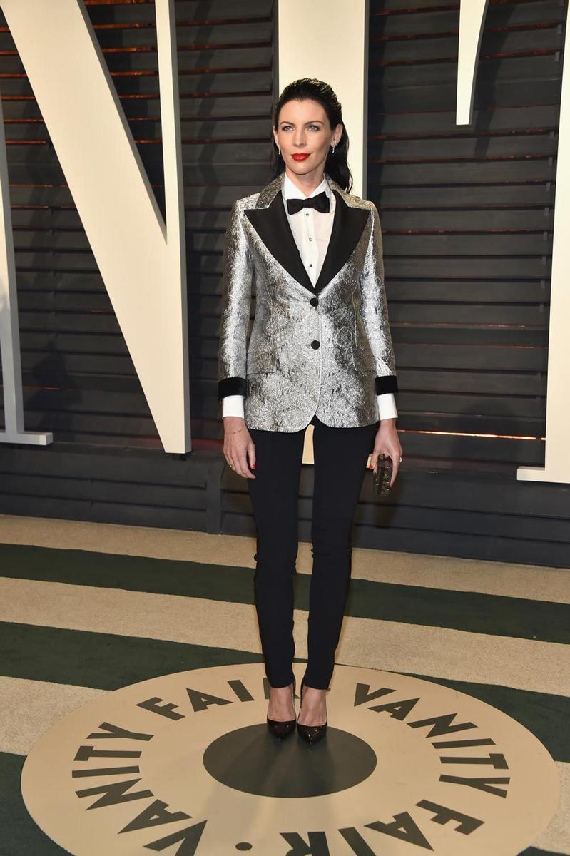 Oscar 2017: Liberty Ross, en la fiesta Vanity Fair