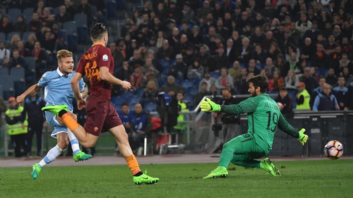Immobile sentenció a la Roma al marcar el segundo gol de la Roma