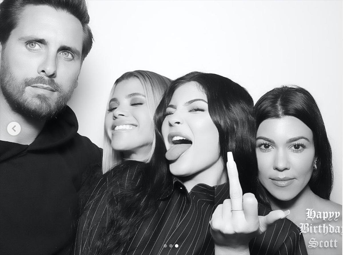 Kylie y Kourtney también estuvieron en la fiesta de cumpleaños de Scott Disick