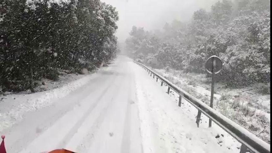 Schneegestöber in der Tramuntana