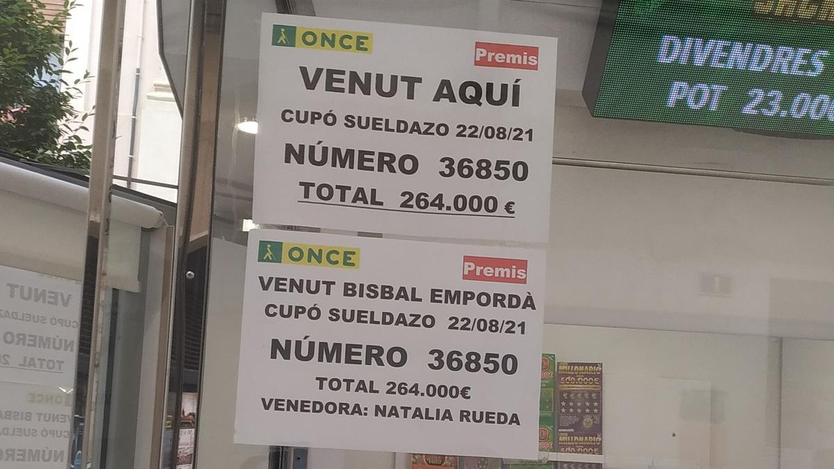 Els cupons es van vendre al quiosc del Carrer Ample de la Bisbal