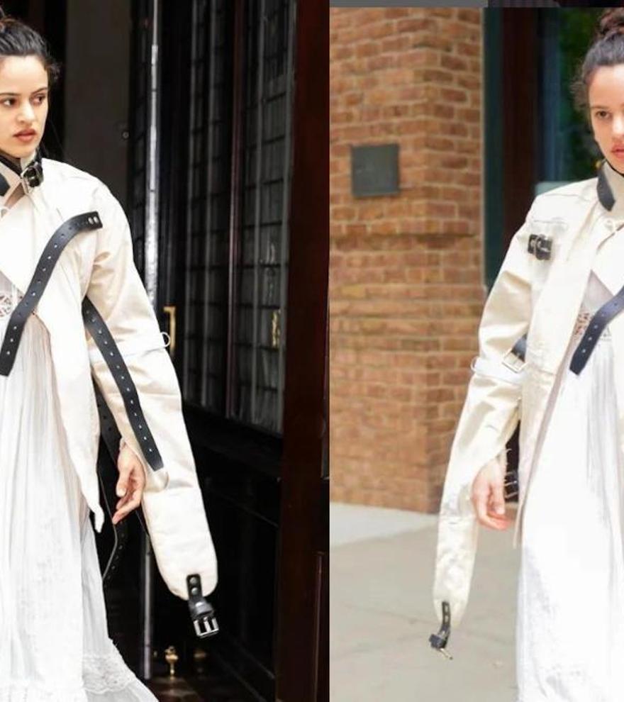La criticada &#039;camisa de fuerza&#039; de Rosalía en Nueva York es en realidad un guiño a una colaboración icónica de la moda