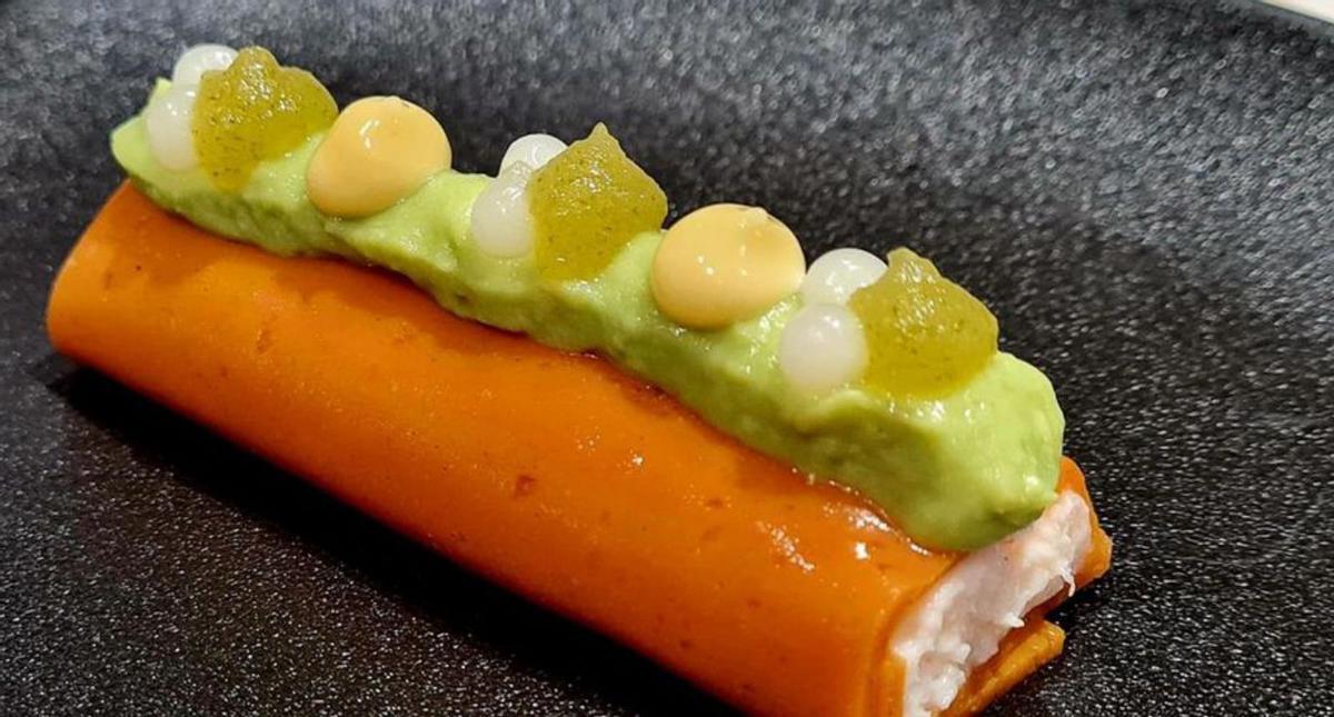 O restaurante Castilla 75 do Gran Hotel de Ferrol oferta a tapa ‘Galicia cristalizada’.