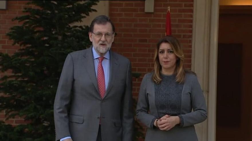 Rajoy recibe a Susana Díaz en La Moncloa