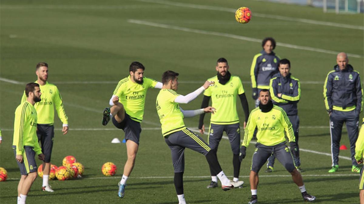 Bale y Pepe no entrenaron con el grupo en Valdebebas