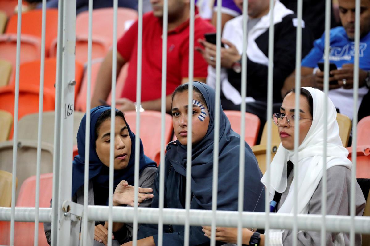 Aficionadas en el estadio King Abdullah de Yeda