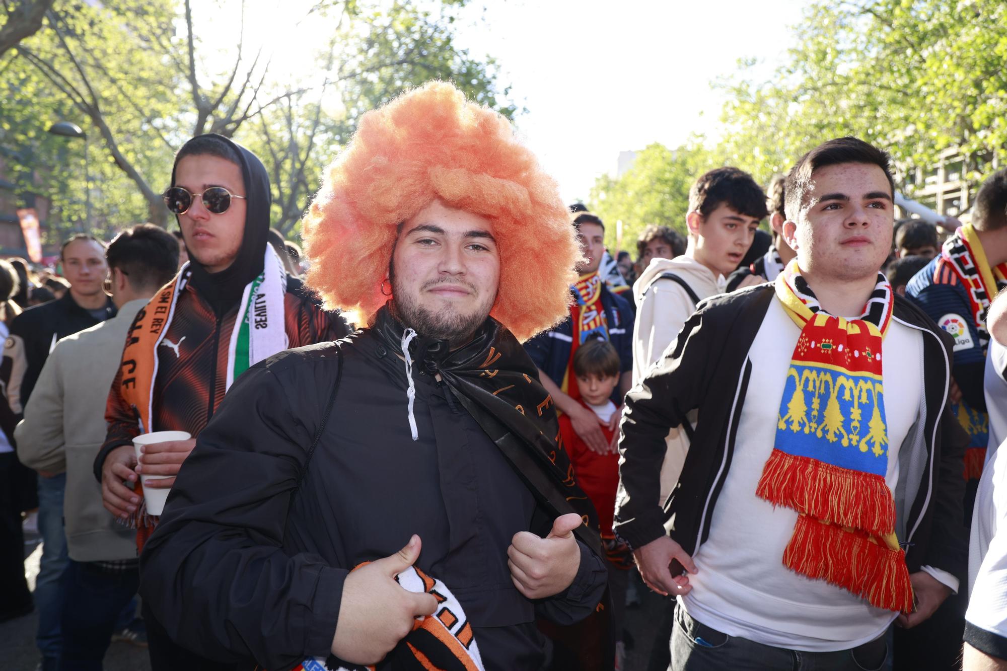 Mestalla es una fiesta en las horas previas a la final