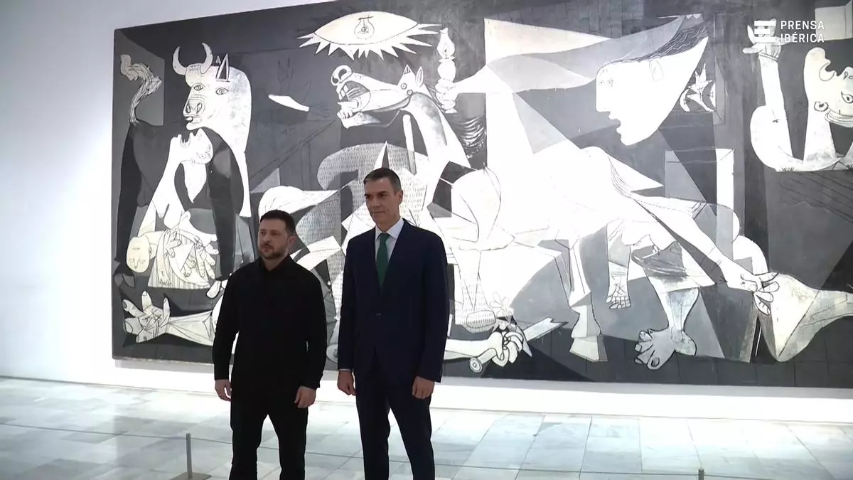 El 'Guernica' el cuadro que Zelenski quiso ver junto a Sánchez