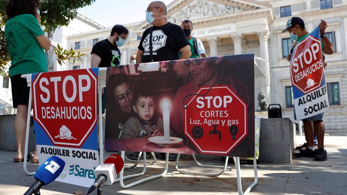 Protesta contra los desahucios.