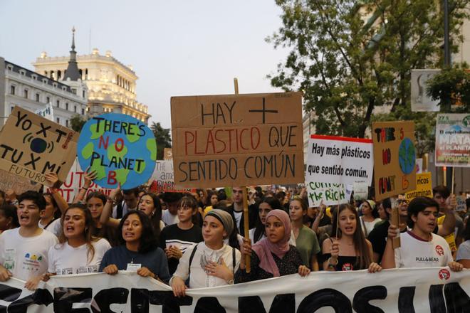 Protestas en Madrid para pedir justicia climática