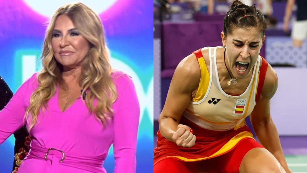 Cristina Tárrega, en 'La vida sin filtros' y Carolina Marín, en los Juegos Olímpicos de París 2024