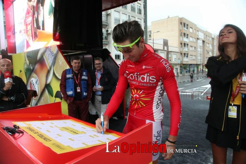 Salida de la Vuelta Ciclista a España desde Lorca