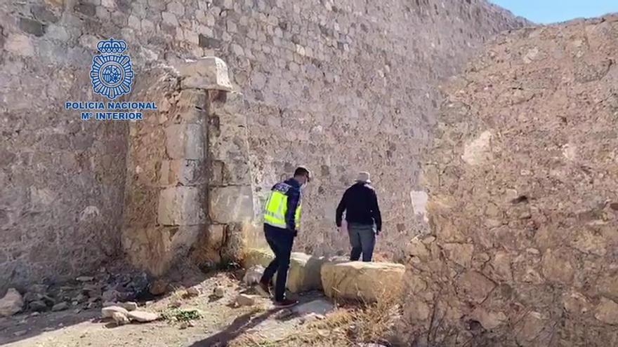 La Policía Nacional detiene al presunto autor de haber dañado a pedradas un bien de interés cultural en Cartagena