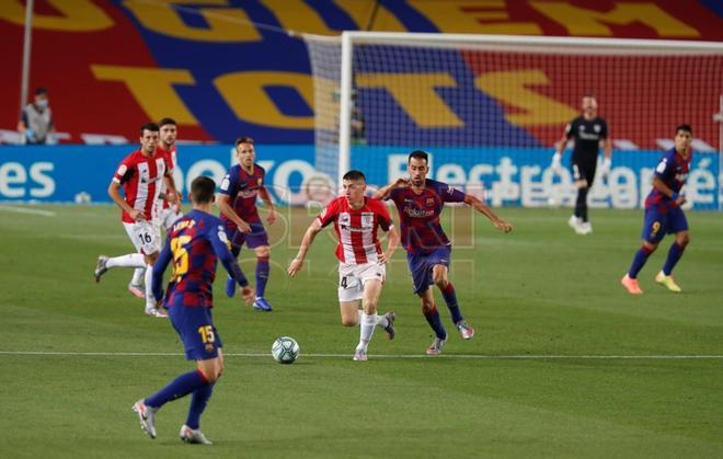 Las mejores imágenes del partido de LaLiga Santander entre el FC Barcelona y el Athletic de Bilbao disputado en el Camp Nou.