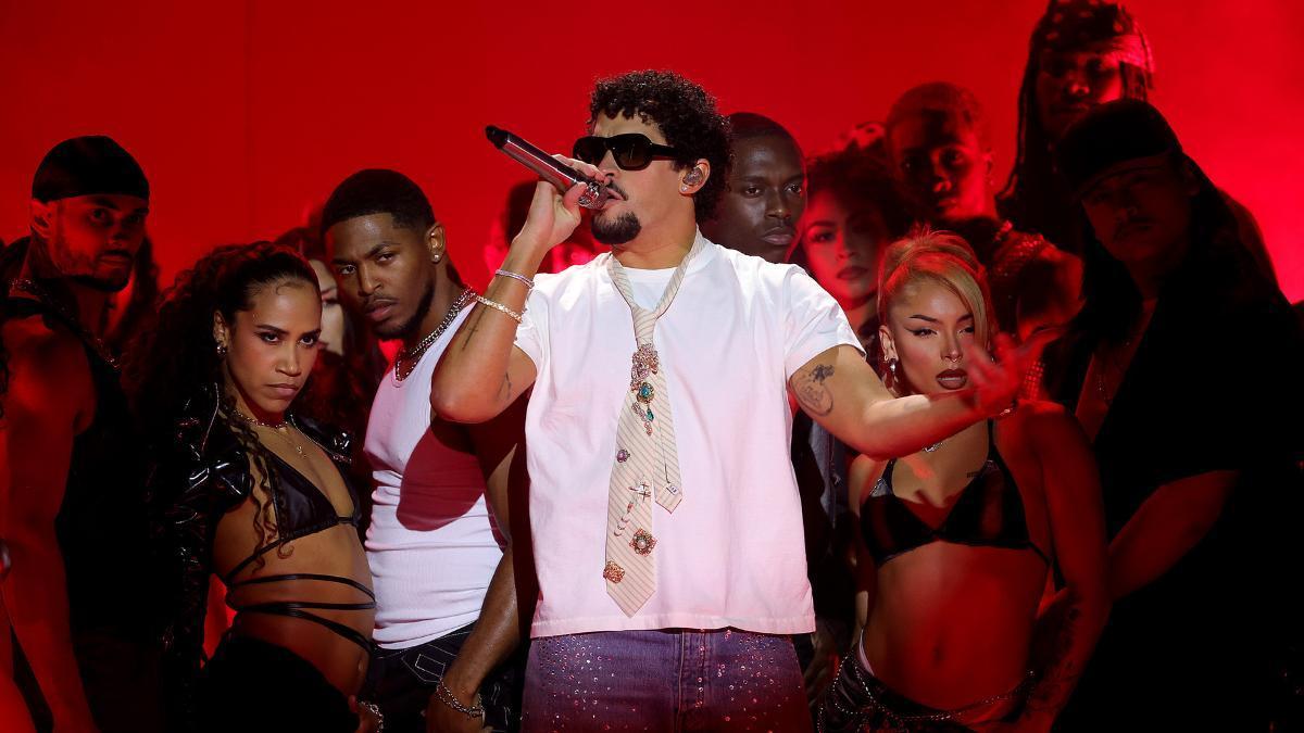 Bad Bunny en un show