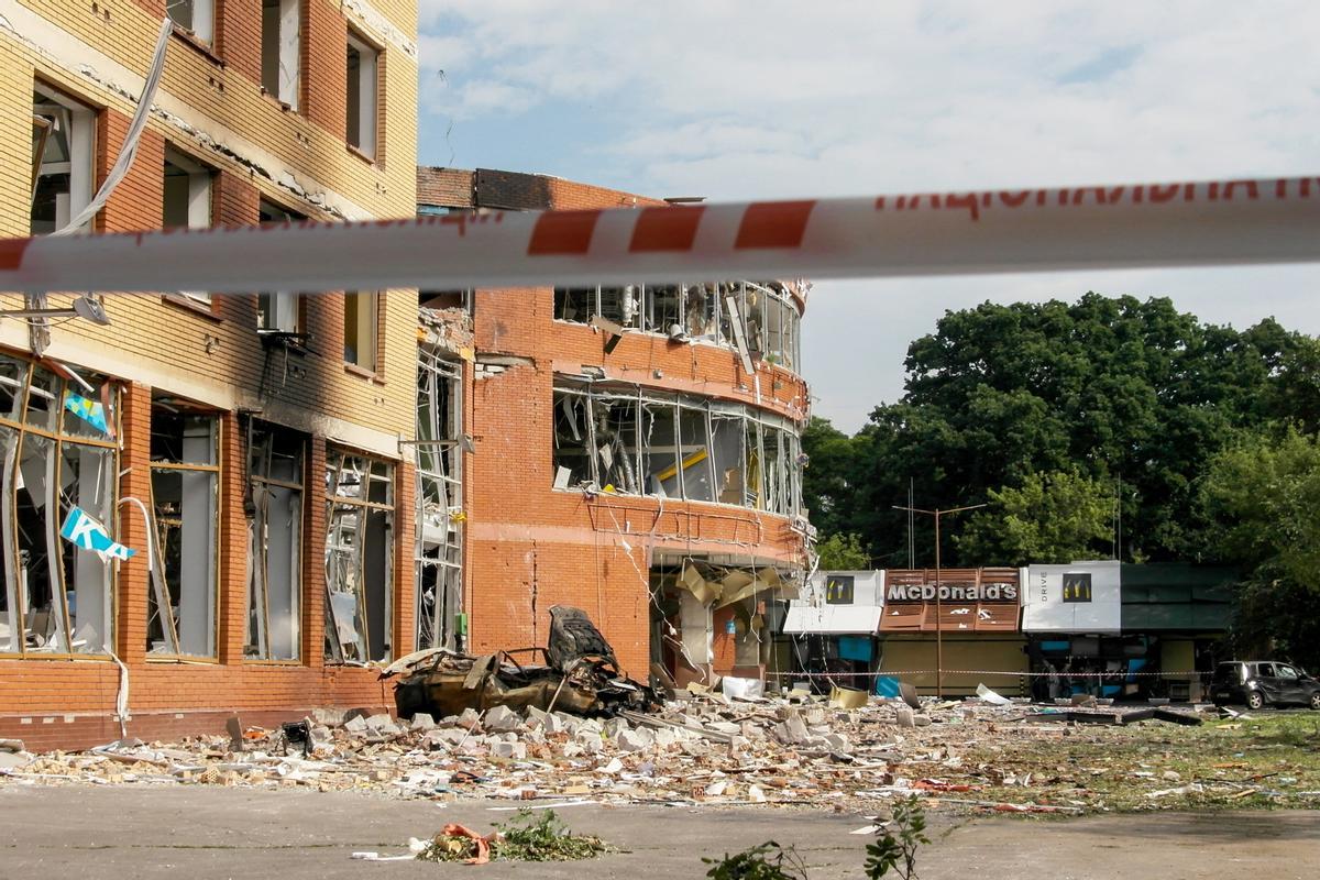 Bombardeo ruso en Odesa