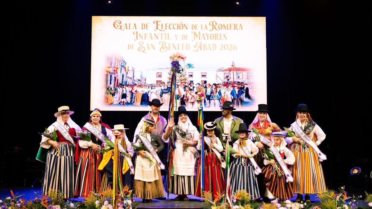 Triana Déniz y Milagros Baéz, elegidas romeras infantil y de Mayores de San Benito 2026