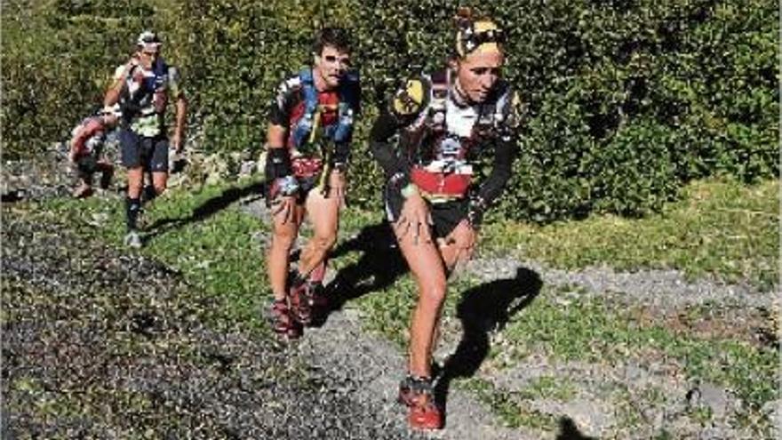 La manresana Núria Picas, en primer terme, en l&#039;edició de l&#039;any passat de la Cavalls del Vent