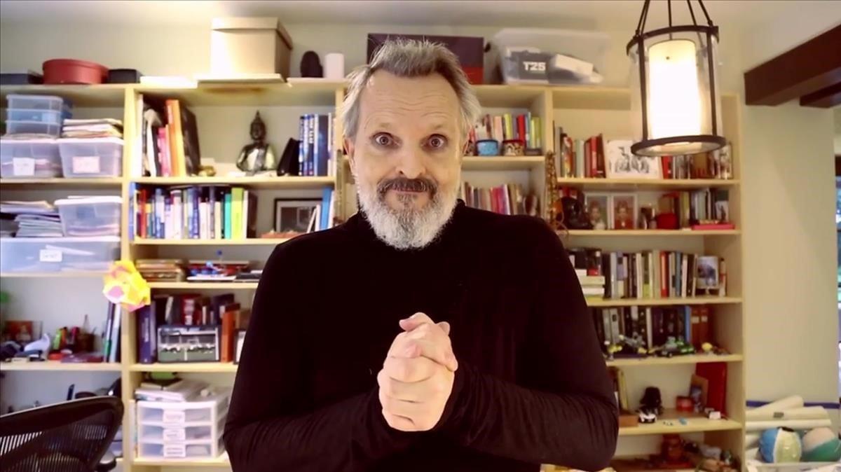 Miguel Bosé, en un vídeo de Instagram.