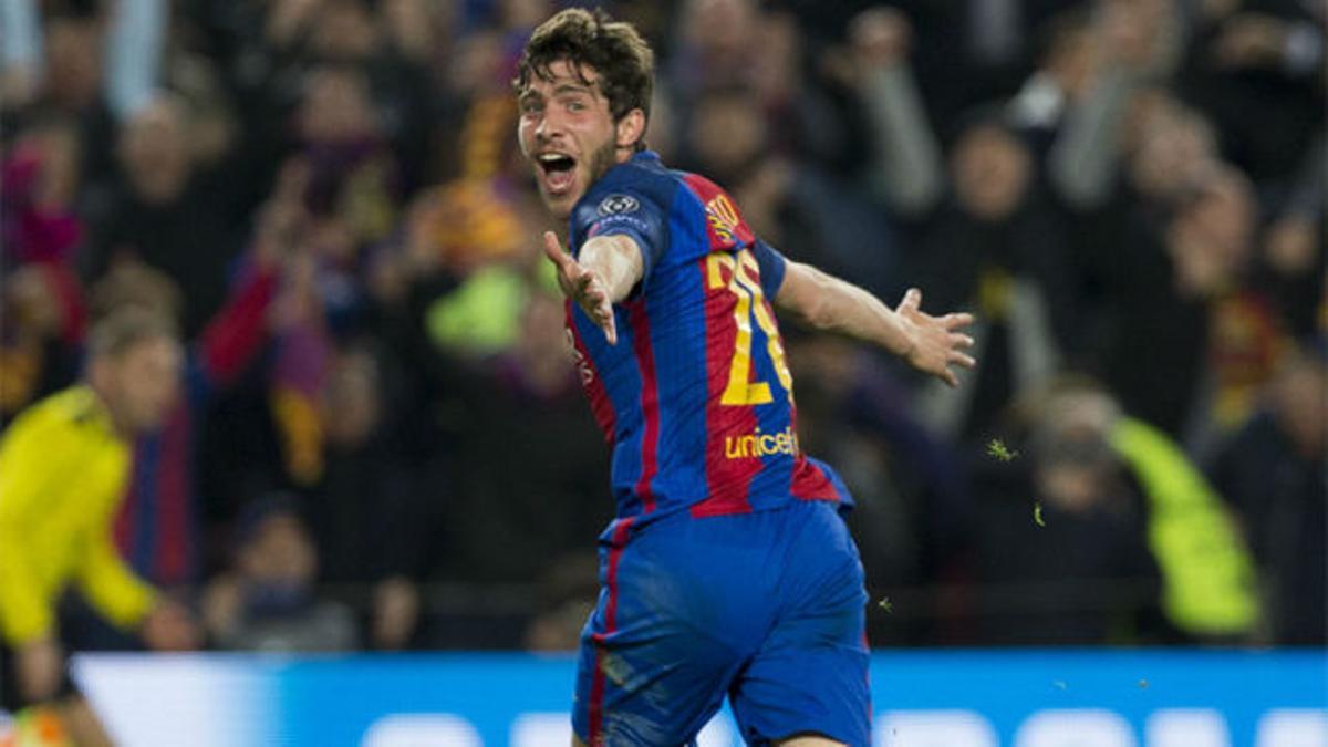 Las mejores imágenes del gol de Sergi Roberto