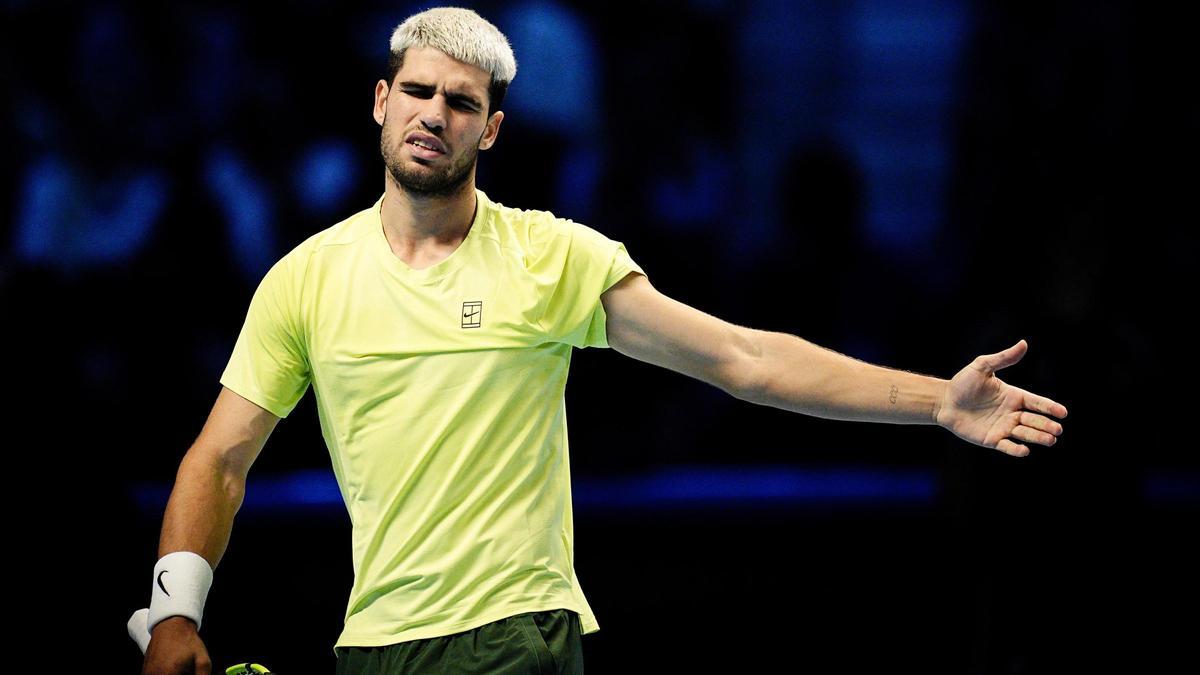 Carlos Alcaraz, en las Finales ATP.