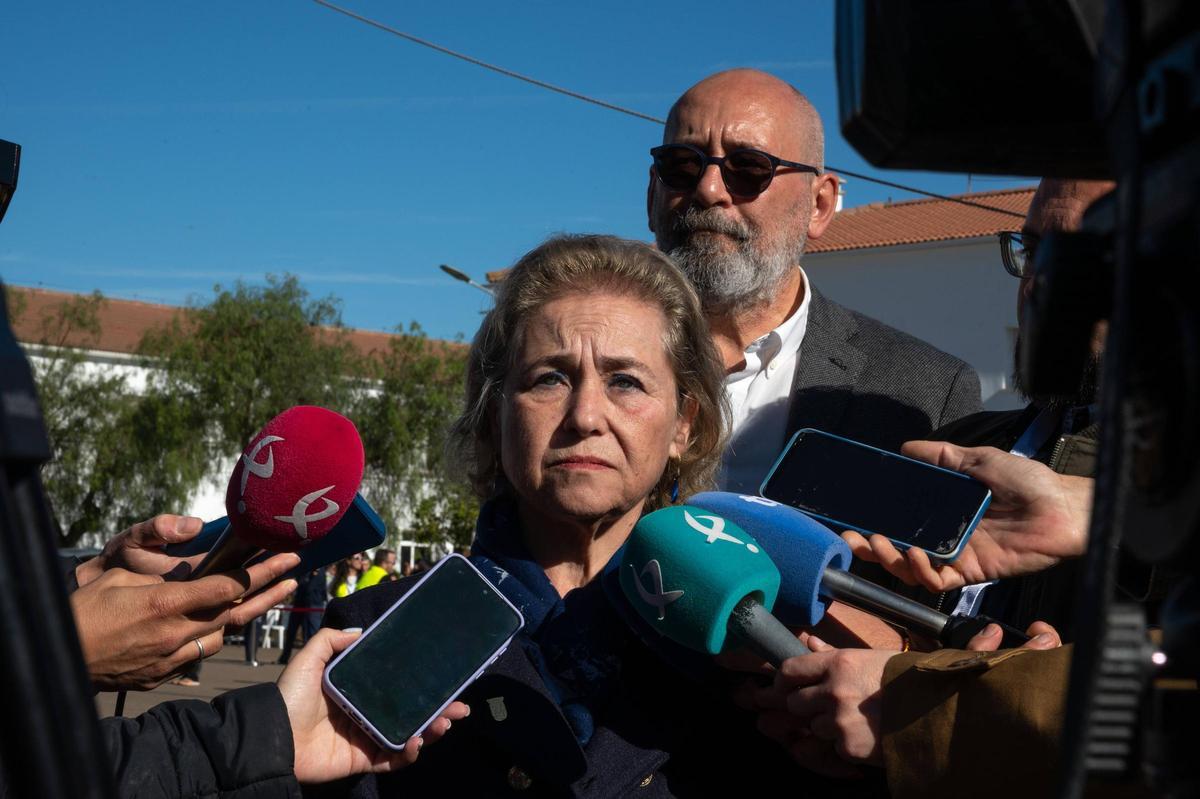 La consejera Mercedes Vaquera, en un encuentro con los medios, hoy.