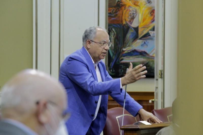 Pleno del Parlamento de Canarias  preside Gustavo Matos , presidente del gobierno , Victor Torres   | 19/05/2020 | Fotógrafo: Delia Padrón