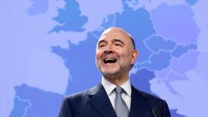 El comisario europeo de asuntos económicos, Pierre Moscovici, en una comparecencia en Bruselas.