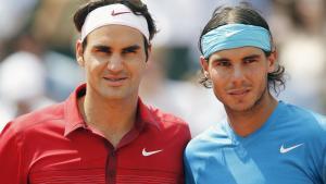 Federer y Nadal, en Roland Garros en 2011.