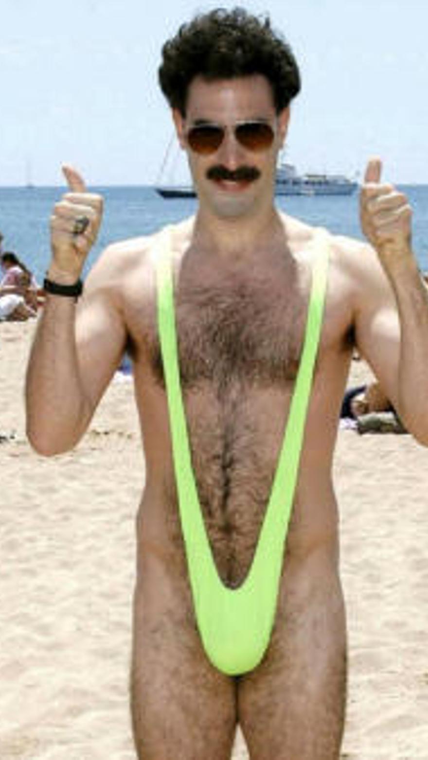 Bañador para hombre, estilo Borat, con tirantes