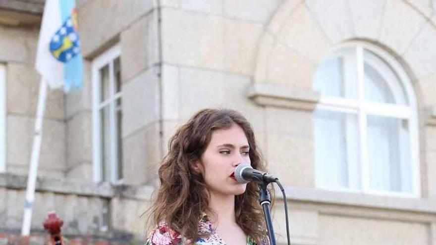 Reciente concierto de Gelria en la Praza do Corgo. // M. Muñíz.