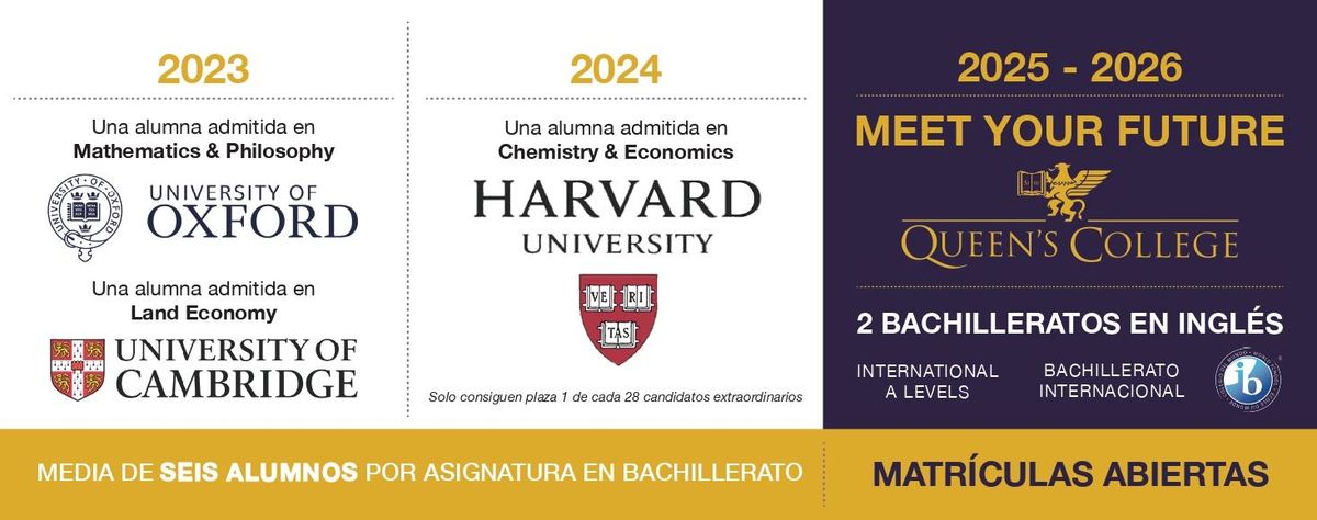 Las admisiones para cursar el bachillerato en Queen's College están abiertas.