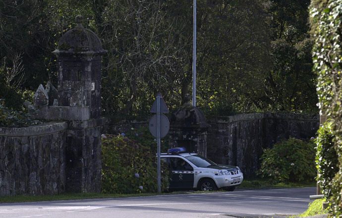 La Guardia Civil custodia el pazo de Meirás