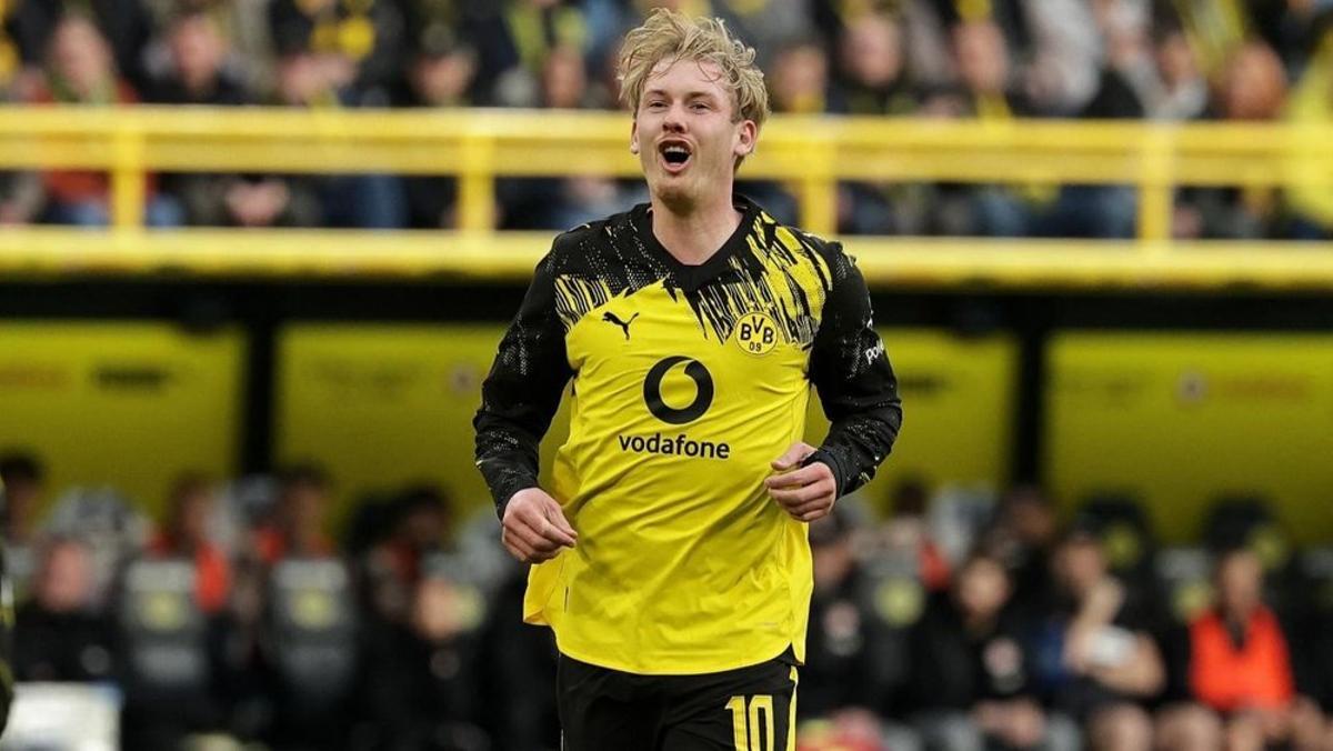 Julian Brandt en un partido con el Borussia Dortmund