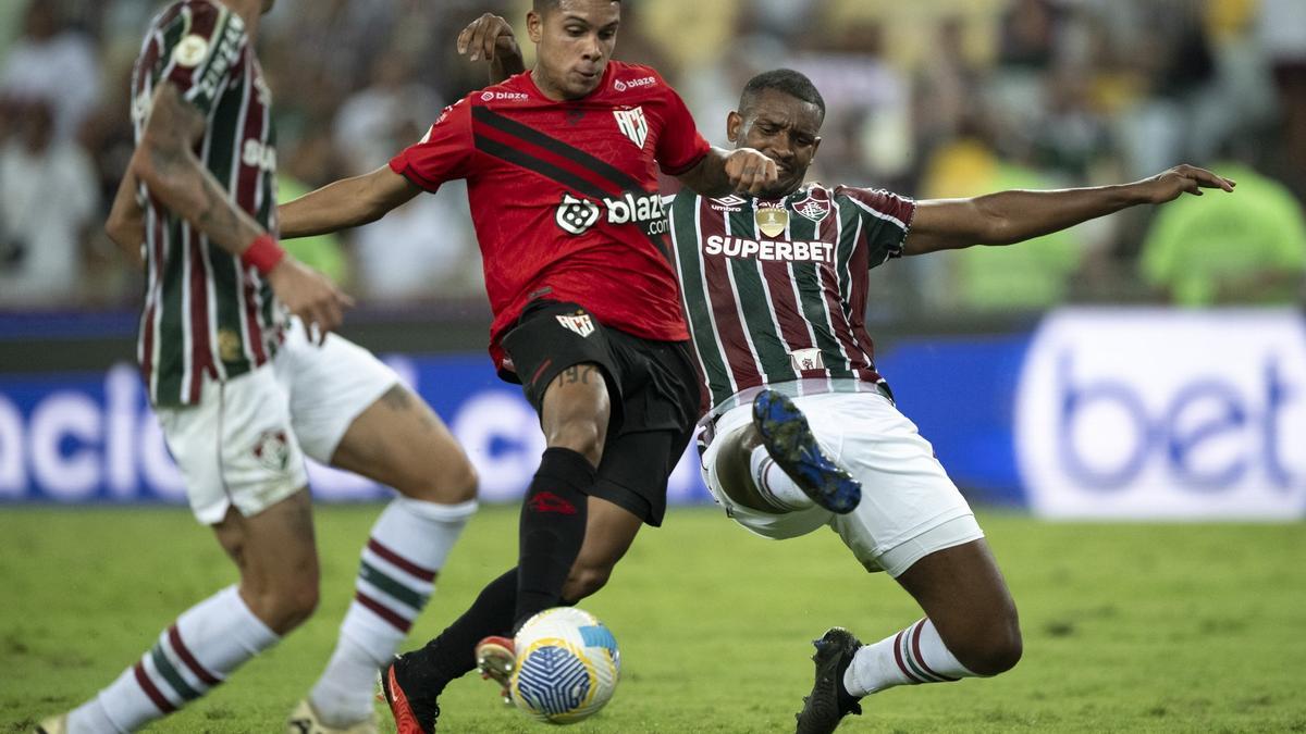 El Goianiense, en su encuentro ante el Fluminense