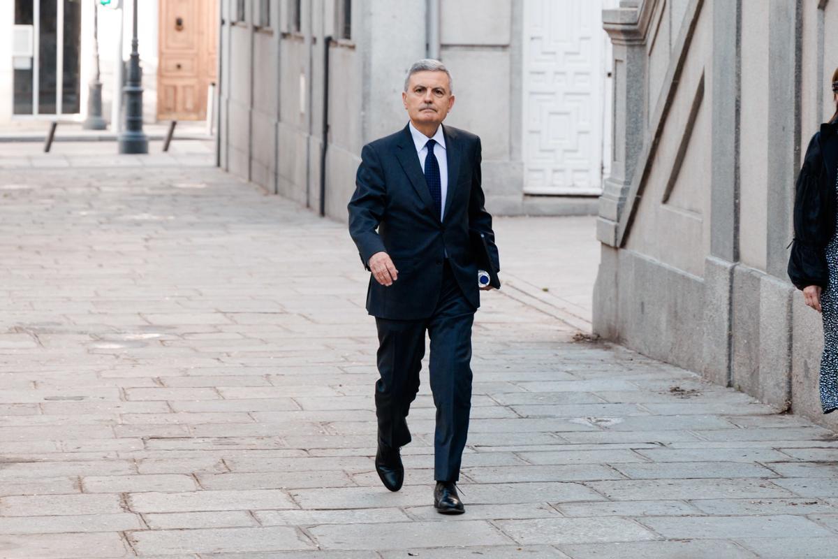 Pedro Saura, ex secretario de Estado de Transportes y actual presidente de Correos, a su llegada al Tribunal Supremo