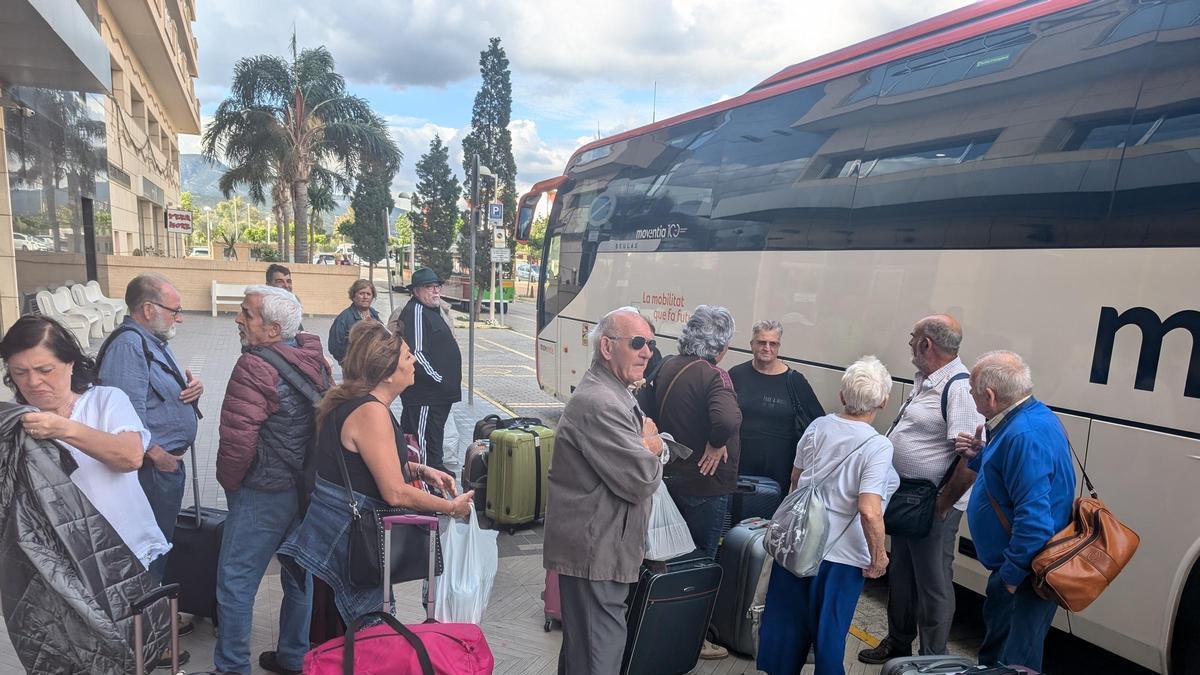 Beneficiarios del Imserso en un hotel de Orpesa durante una edición anterior del programa estatal de viajes subvencionados para mayores.