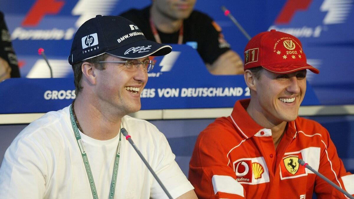 Michael y Ralf Schumacher durante su etapa en la F1