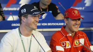 Michael y Ralf Schumacher durante su etapa en la F1