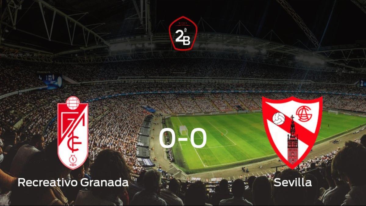 Reparto de puntos en el Ciudad Deportiva del Granada CF: Recreativo Granada 0-0 Sevilla At.