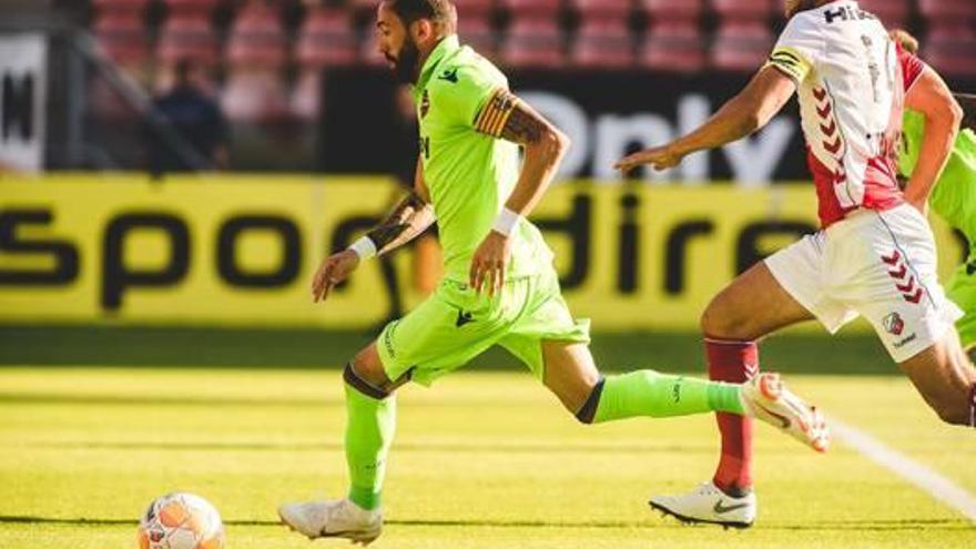 El capitán Morales, durante el encuentro amistoso de ayer en Holanda.