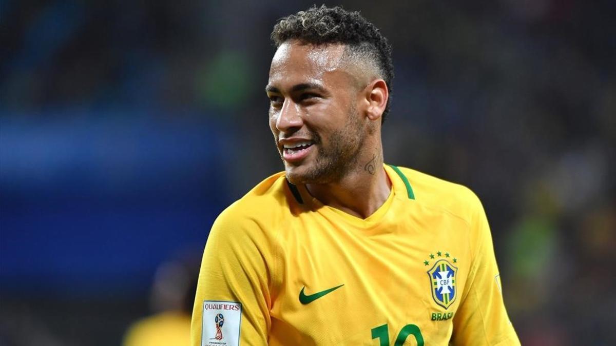 Neymar, en un partido reciente de la selección brasileña.