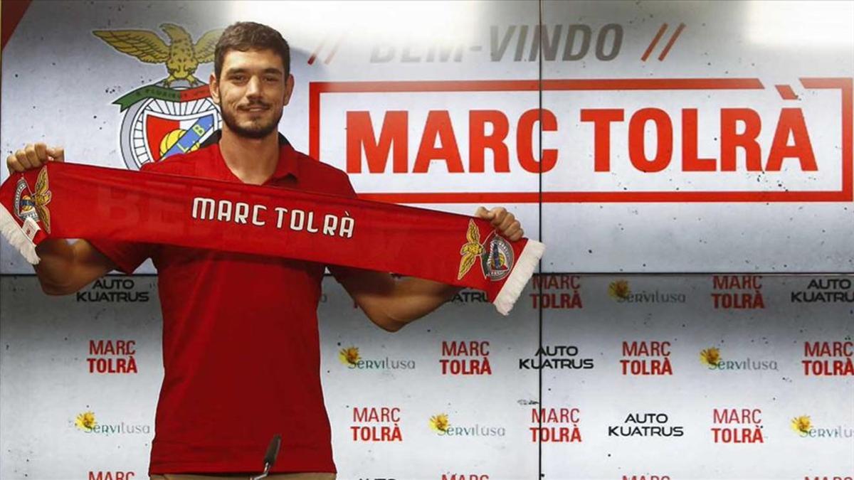 El exazulgrana Marc Tolrà firmó por una temporada más otra opcional con el Benfica