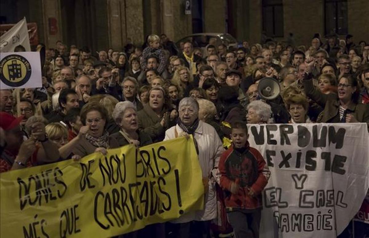 Concentració de Nou Barris cabrejada diu prou, al novembre.