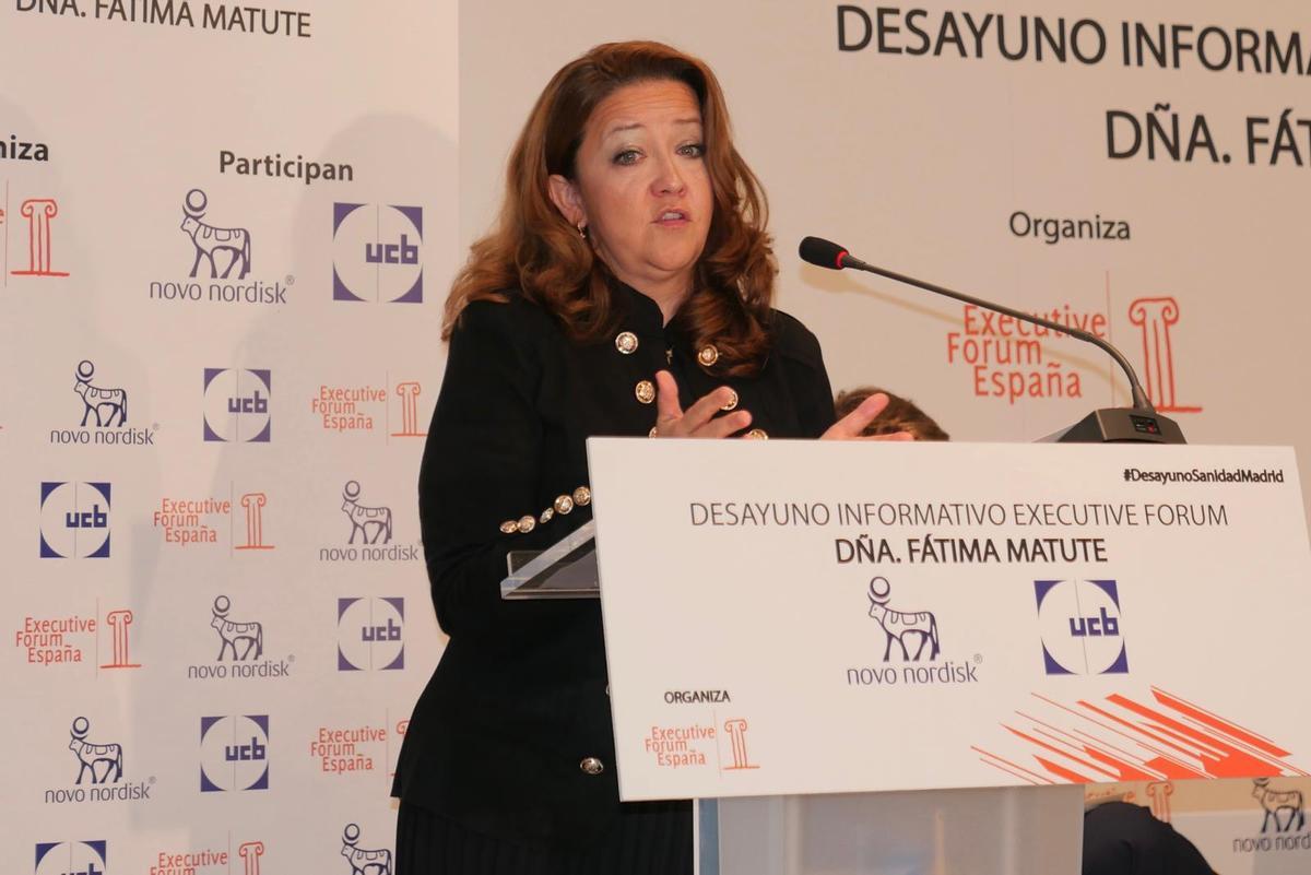 La consejera madrileña Fátima Matute