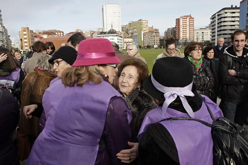 Inauguración de los jardines del Tren de la Libertad